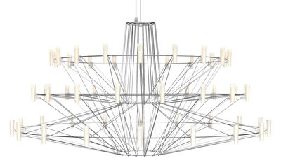 Lighting - Pendant Lighting - Coppélia Large Pendant - LED - Ø 101 x H 54 cm by Moooi - Shiny steel - Polycarbonate, Stainless steel
