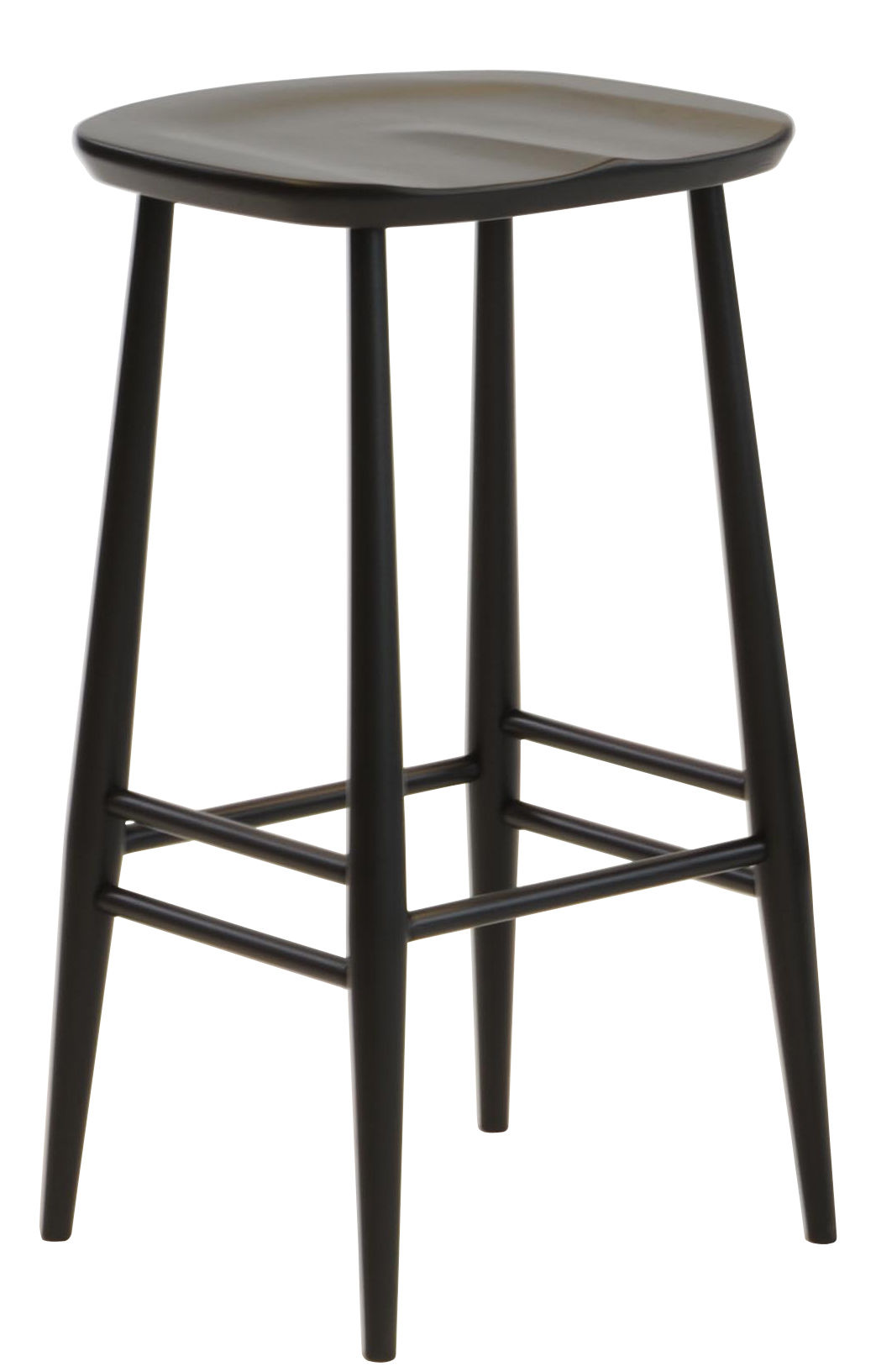 Ercol Bar Stool Bar Stool Black Made In Design UK ercol-bar-stool-bar-stool-black-made-in-design-uk