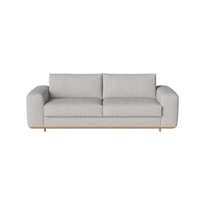 Canapé droit 5 places Gris Tissu Luxe Design Confort