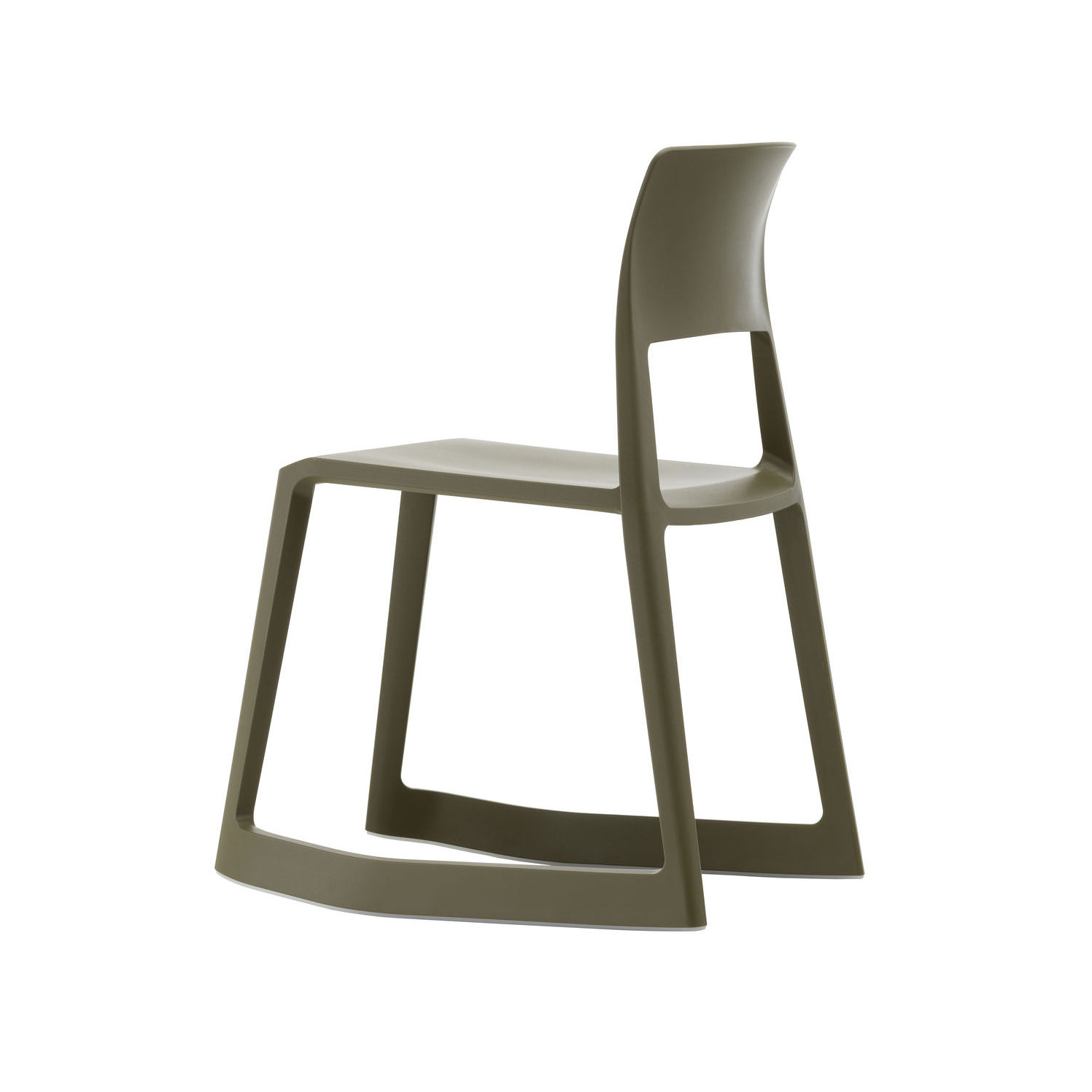 Tip Ton Chair plastic material green / Tilting & ergonomic - Vitra