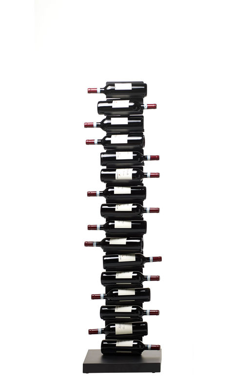 Tisch und Küche - Rund um den Wein - Flaschenhalter Ptolomeo Vino metall schwarz / mit Sockel - H 155 cm - Opinion Ciatti - Schwarz - lackiertes Metall