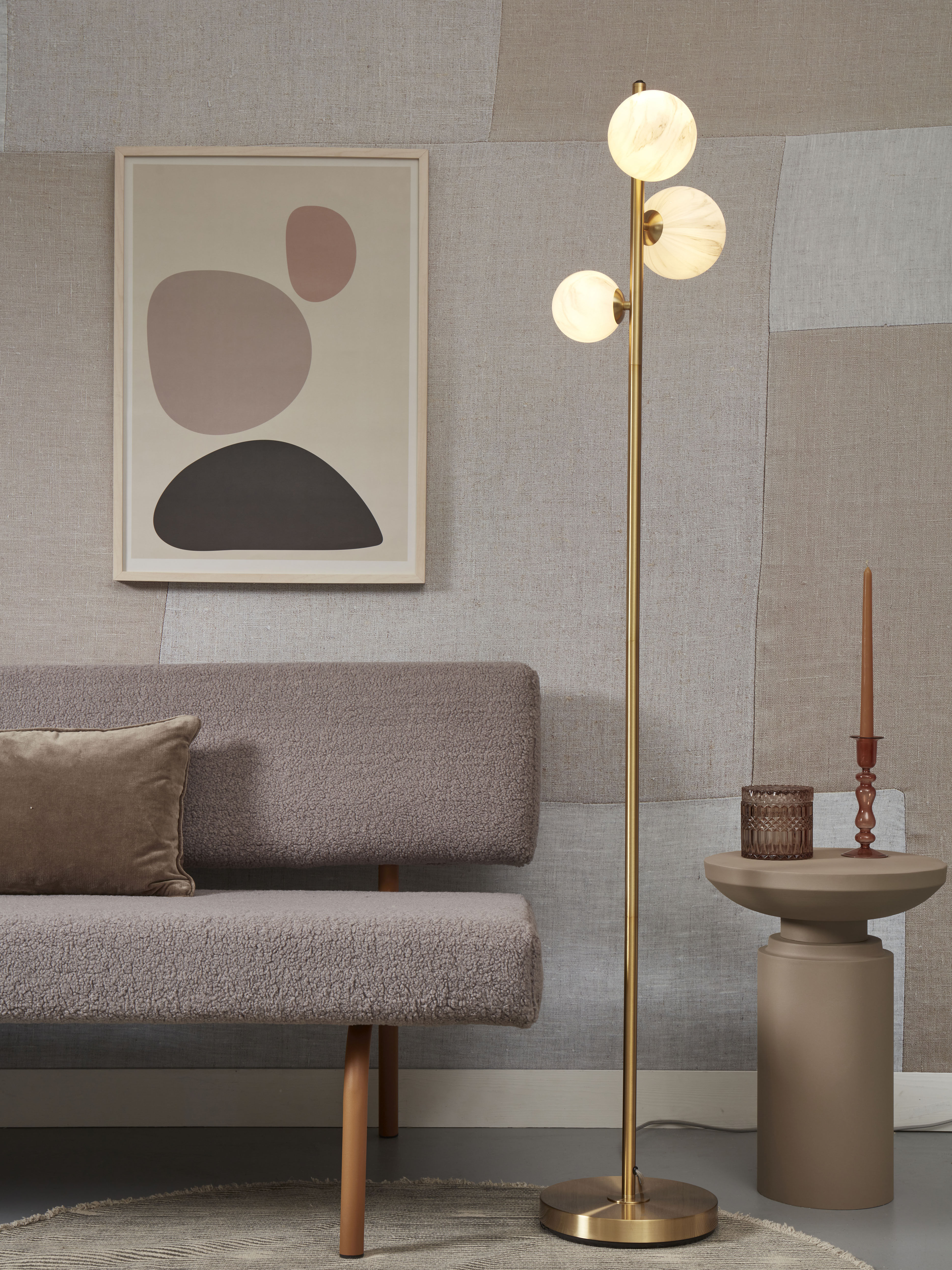 Sphere and deals stem floor lamp