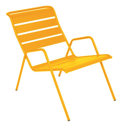 Möbel - Lounge Sessel - Monceau Lounge Sessel / stapelbar - Fermob - Honig - bemalter Stahl