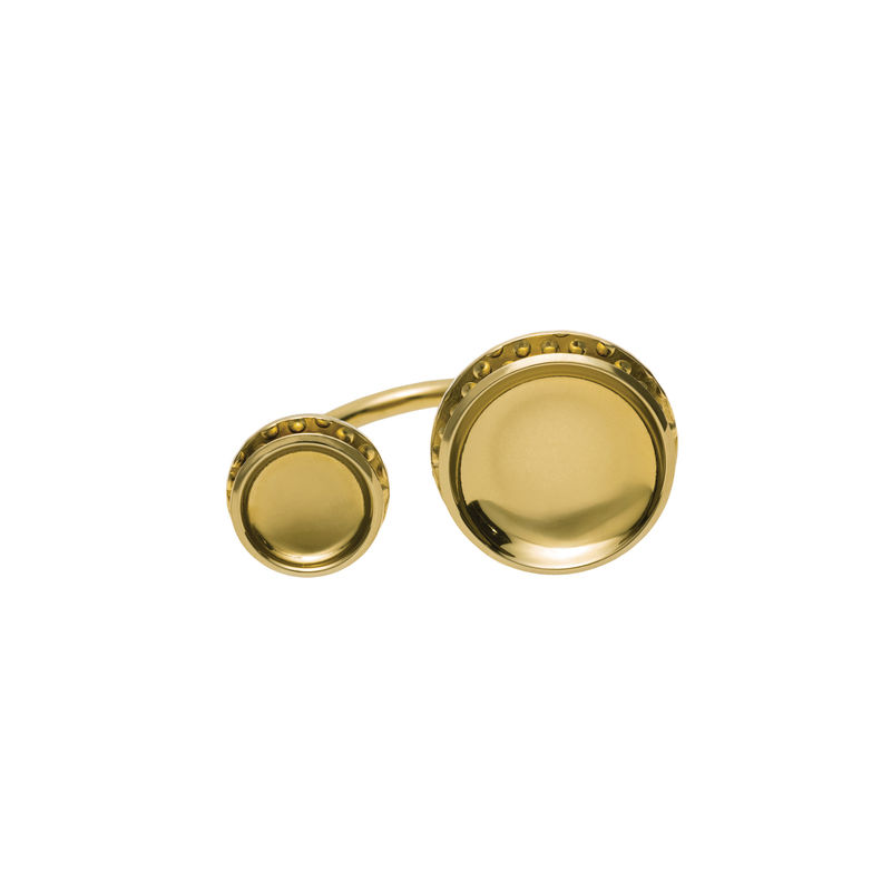 Accessoires - Schmuck - Ring Venusia - Acta gold metall / Medium - Alessi - Medium / Goldfarben - PVD-beschichteter Stahl