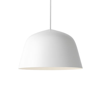 Illuminazione - Lampadari - Sospensione Ambit / Ø 25 cm - Metallo - Muuto - Blanc - Alluminio