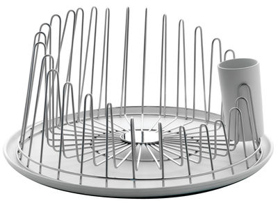 Tisch und Küche - Reinigung und Lagerung - A Tempo Abtropfgestell - Alessi - Stahl glänzend - polierter Stahl, thermoplastisches Harz