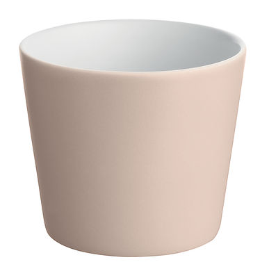 Tavola - Bicchieri  - Bicchiere/bicchierino Tonale di Alessi - Rosa tenue / interno bianco - Ceramica stoneware