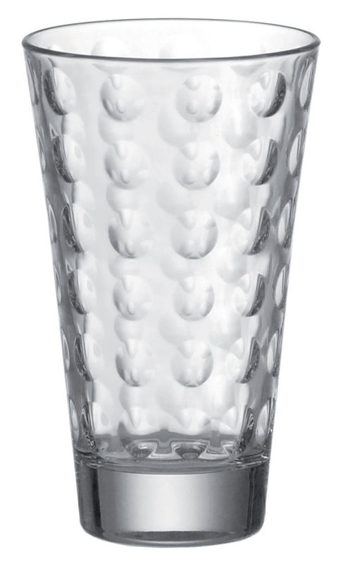 Tavola - Bicchieri  - Bicchiere da long drink Optic vetro trasparente - Leonardo - Trasparente - Vetro con pellicola