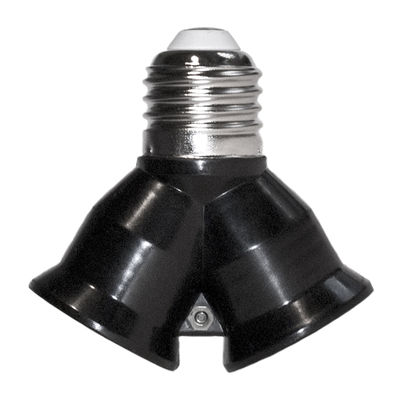 Luminaire - Ampoules et accessoires - Douille double Multisocket / A assembler - Culot E27 - Pop Corn - Noir - Bakélite