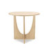 Geometric End table - / Solid oak - Ø 51 cm by Ethnicraft