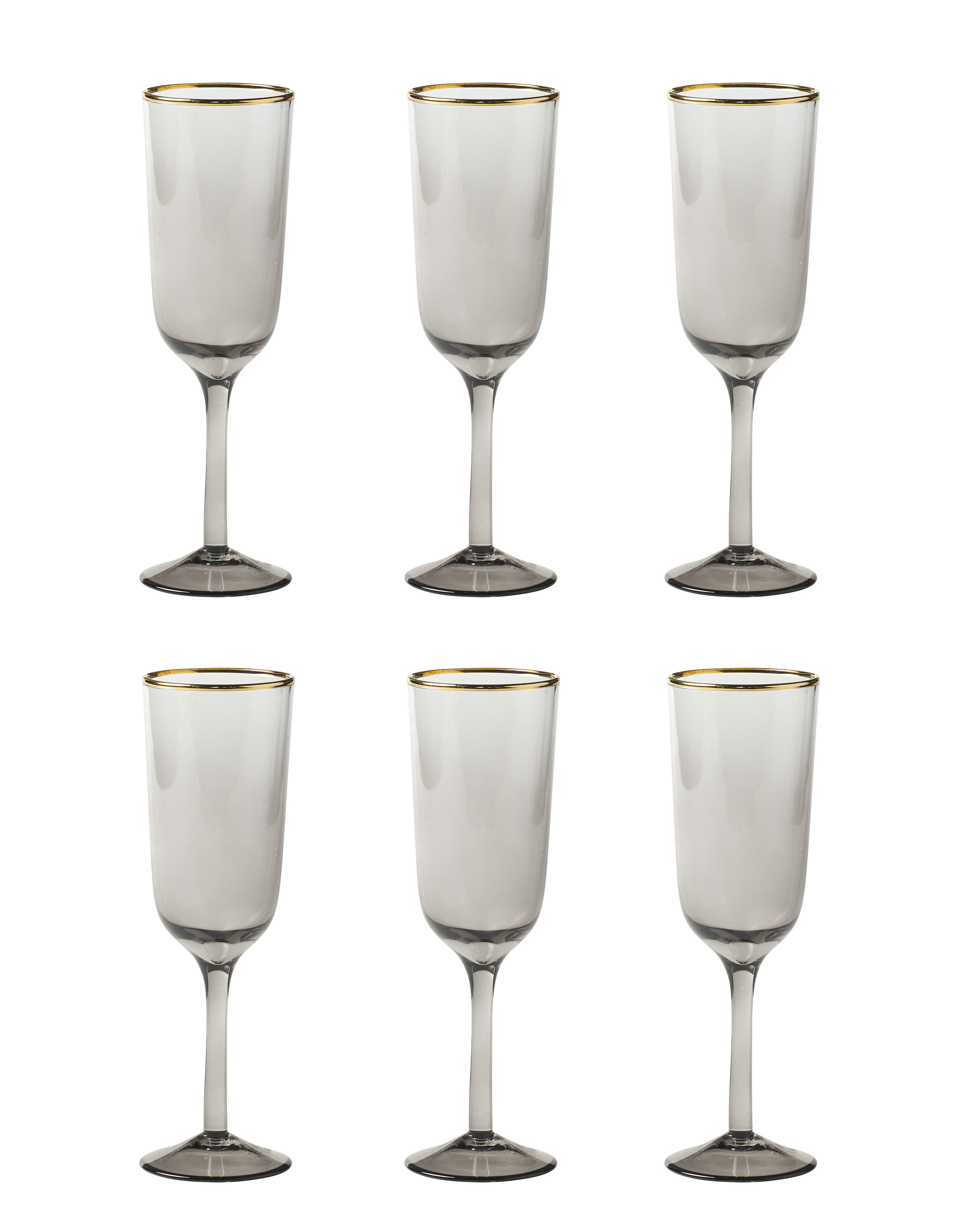 Flûte à champagne Decò Bitossi Home Gris Made In Design