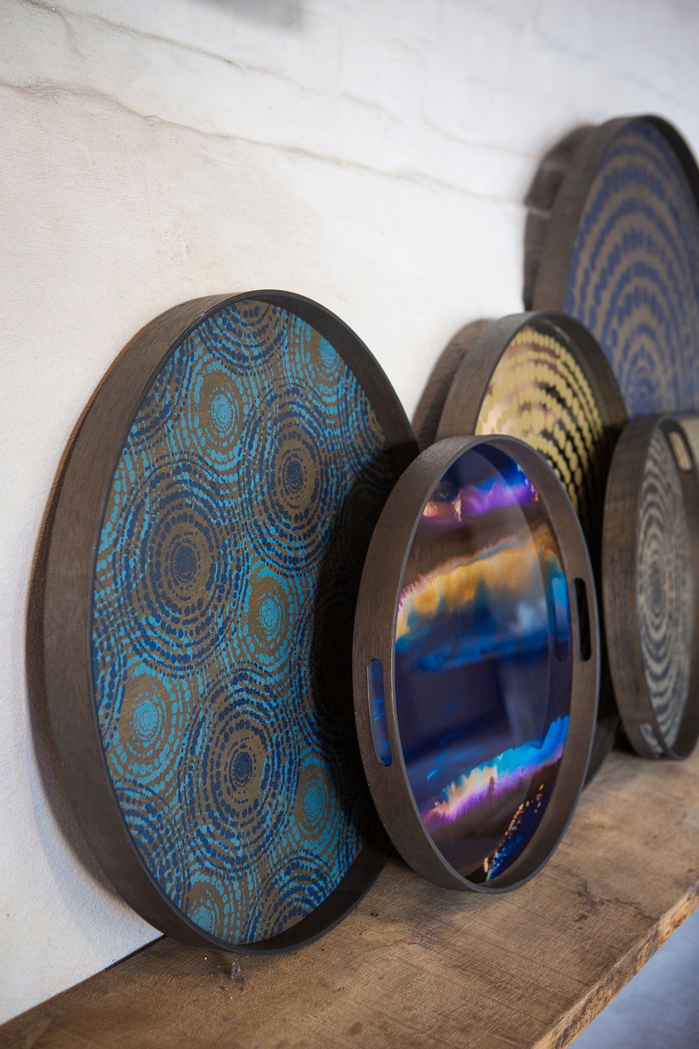 Plateau Indigo Organic Ethnicraft Bleu/Marron Made In Design