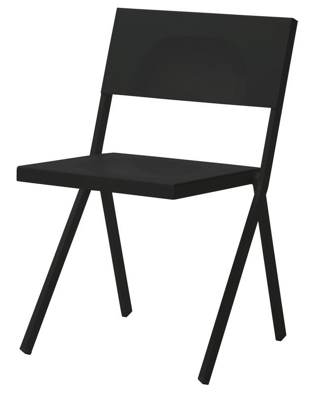 Möbel - Stühle  - Stapelbarer Stuhl Mia metall schwarz - Emu - Schwarz - Aluminium, Stahl