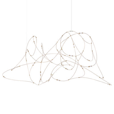 Luminaire - Suspensions - Suspension Flock of Light 21 / LED - Moooi - Cuivre - Bronze, Laiton, Polycarbonate