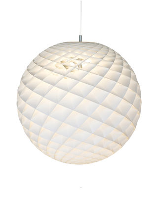 Luminaire - Suspensions - Suspension Patera / Ø 60 cm - PVC - Louis Poulsen - Blanc - Acrylique, Laiton, PVC
