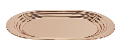 Tableware - Trays and serving dishes - Plum Tray - 36 x 61 cm by Tom Dixon - Copper - Copper platted steel