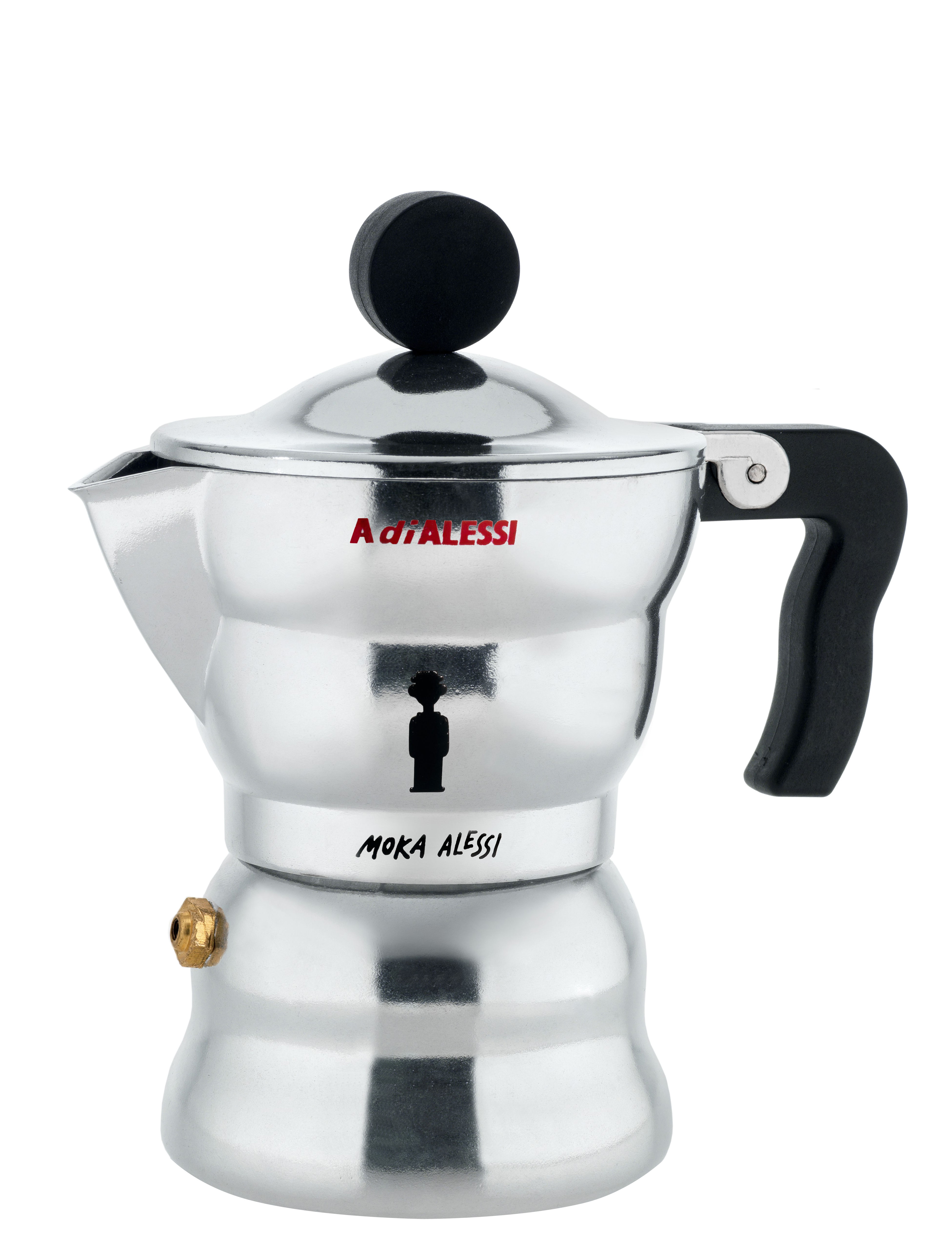 A di Alessi Moka Italian espresso maker Metal Made In Design UK