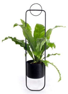 Jardin - Pots et plantes - Pot suspendu Sonar / Métal - H 105 cm - XL Boom - Noir - Acier laqué époxy