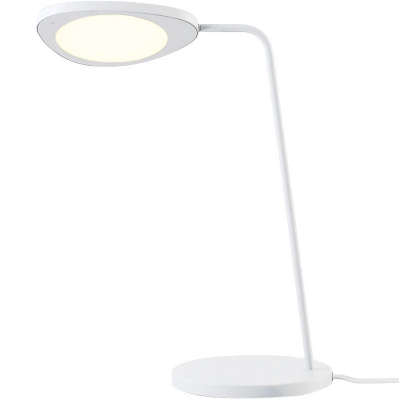 Lighting - Table Lamps - Leaf LED Table lamp metal white - Muuto - White - Aluminium