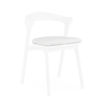 Ethnicraft - Coussin d'assise Bok en Tissu, Mousse - Couleur Blanc - 28.85 x 28.85 x 28.85 cm - Desi