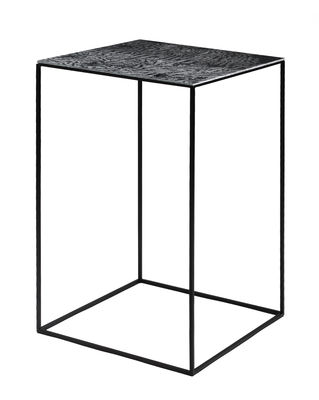 Zeus - Table basse Tables basses Slim Irony en Métal, Acier - Couleur Noir - 67.82 x 67.82 x 64 cm -