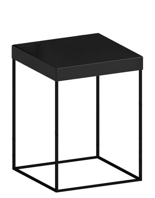 Zeus - Table d'appoint Slim Up en Métal, Acier peint - Couleur Noir - 61.09 x 61.09 x 46 cm - Design