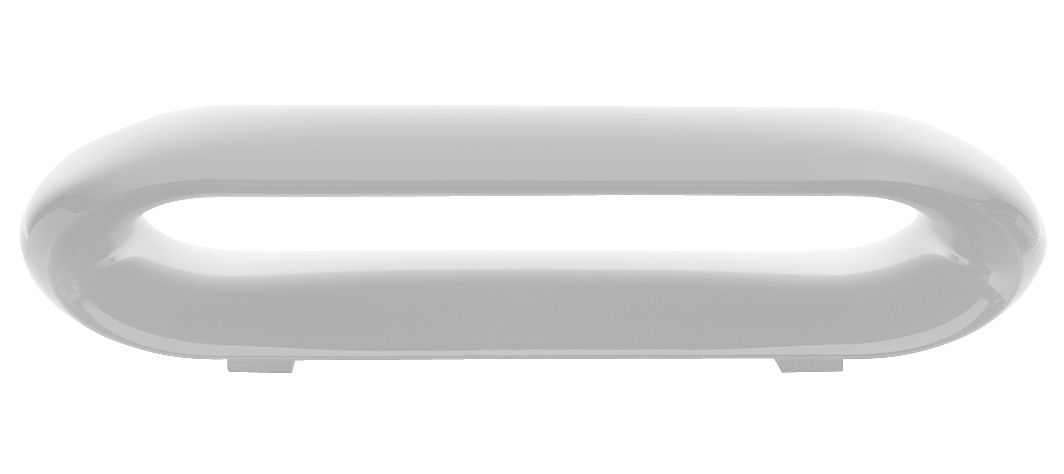 Banc Loop / L 180 cm - Version laquée - Plastique - Serralunga blanc en matière plastique