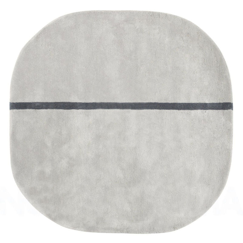 Décoration - Tapis - Tapis Oona  gris - 140 x 140 cm - Normann Copenhagen - Gris-taupe - Laine