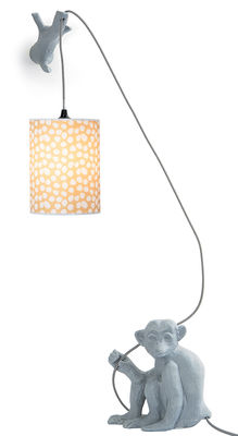 Luminaire - Lampes de table - Applique avec prise Joli cœur / Avec sa branche - Domestic - Gris - Céramique émaillée