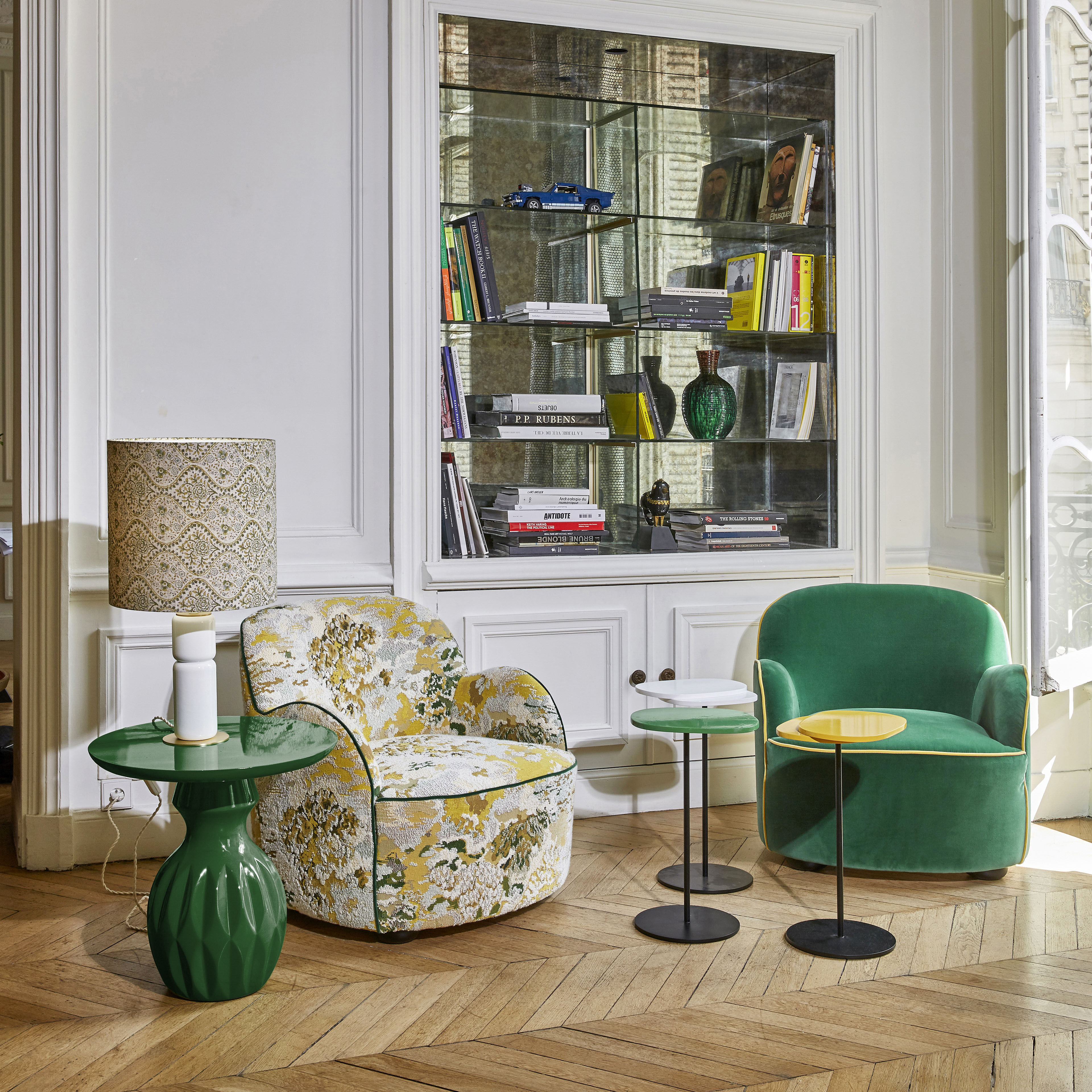 Fauteuil rembourré Celeste Popus Editions - Style tradi chic