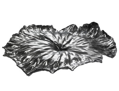 Tavola - Vassoi e piatti da portata - Piano/vassoio A lotus leaf - / Centrotavola - L 44,8 cm di Alessi - Acciaio brillante - Acciaio inossidabile lucido