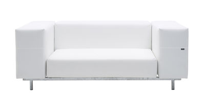 Outdoor - Garden sofas - Walrus Straight sofa - L 170 cm by Extremis - White - Galvanized steel, Polyurethane foam, Tarpaulin canvas