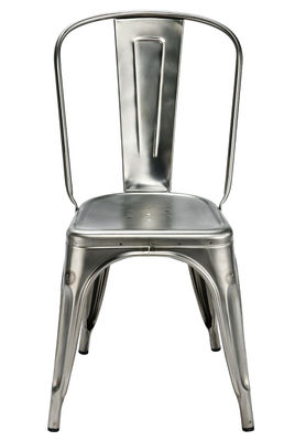 Mobilier - Chaises, fauteuils de salle à manger - Chaise empilable A / Acier galvanisé Outdoor - Pour l'extérieur - Tolix - Acier galvanisé - Acier galvanisé