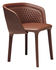 Lepel Padded armchair - Padded imitation leather by Casamania