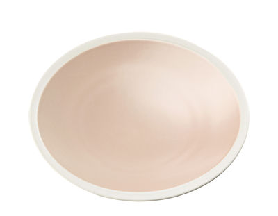 Tavola - Piatti  - Piattino da dessert Sicilia / Ø 20 cm - Maison Sarah Lavoine - Baby rosa / bianco - Gres dipinto e smaltato