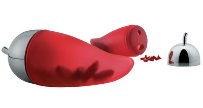 Tableware - Cool Kitchen Gadgets - Piccantino Chili scruncher by Alessi - Red & polished steel - Silicone, Stainless steel