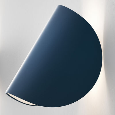 Fontana Arte - Applique IO en Métal, Aluminium verni - Couleur Bleu - 30 x 10.5 x 16.5 cm - Designer
