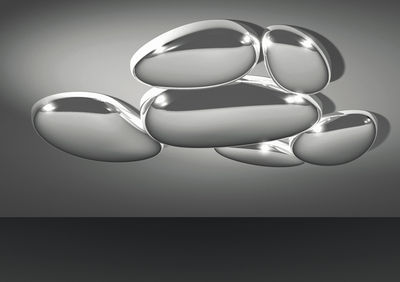 Leuchten - Deckenleuchten - Skydro Deckenleuchte Modell ohne Leuchtkörper - Artemide - Chrom glänzend - ABS, Gussaluminium