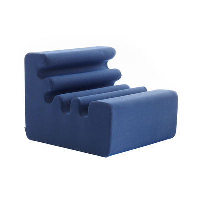 Canapé modulable Bleu Tissu Contemporain Confort