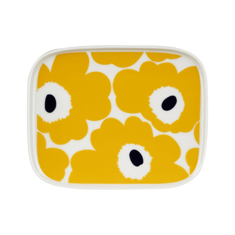 Marimekko Unikko Dessert plate - yellow | Made In Design UK
