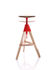 Tom Adjustable bar stool - Pivoting - Wood & plastic by Magis