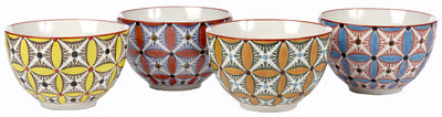 Tableware - Bowls - Hippy Bowl - Set of 4 by Pols Potten - Multicolored - Vitrified ceramic