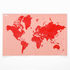 Carte du monde à personnaliser Crumpled World by Countries / Noms de pays - Feutre effaçable inclus - 87 x 58 cm - Palomar