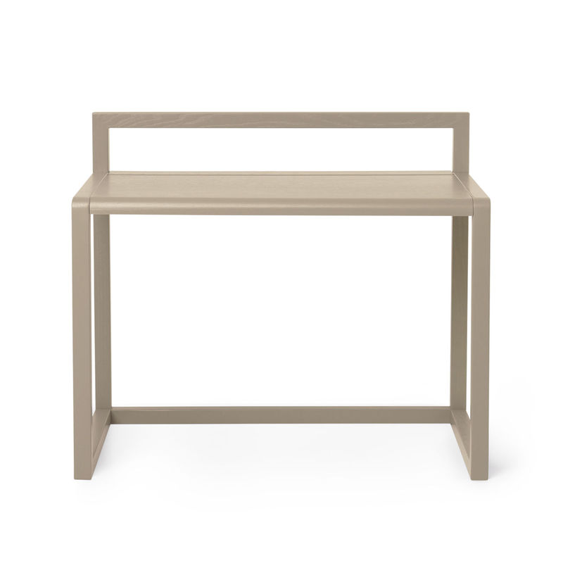 Furniture - Kids Furniture - Little Architect Children\'s desk wood beige / Wood - L 70 cm - Ferm Living - Cashmere beige - Ash plywood, Ashwood