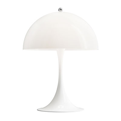 Illuminazione - Lampade da tavolo - Lampada da tavolo Panthella Mini LED - / H 33,5 cm - Acrilico di Louis Poulsen - Bianco opalino - Acrilico, Alluminio