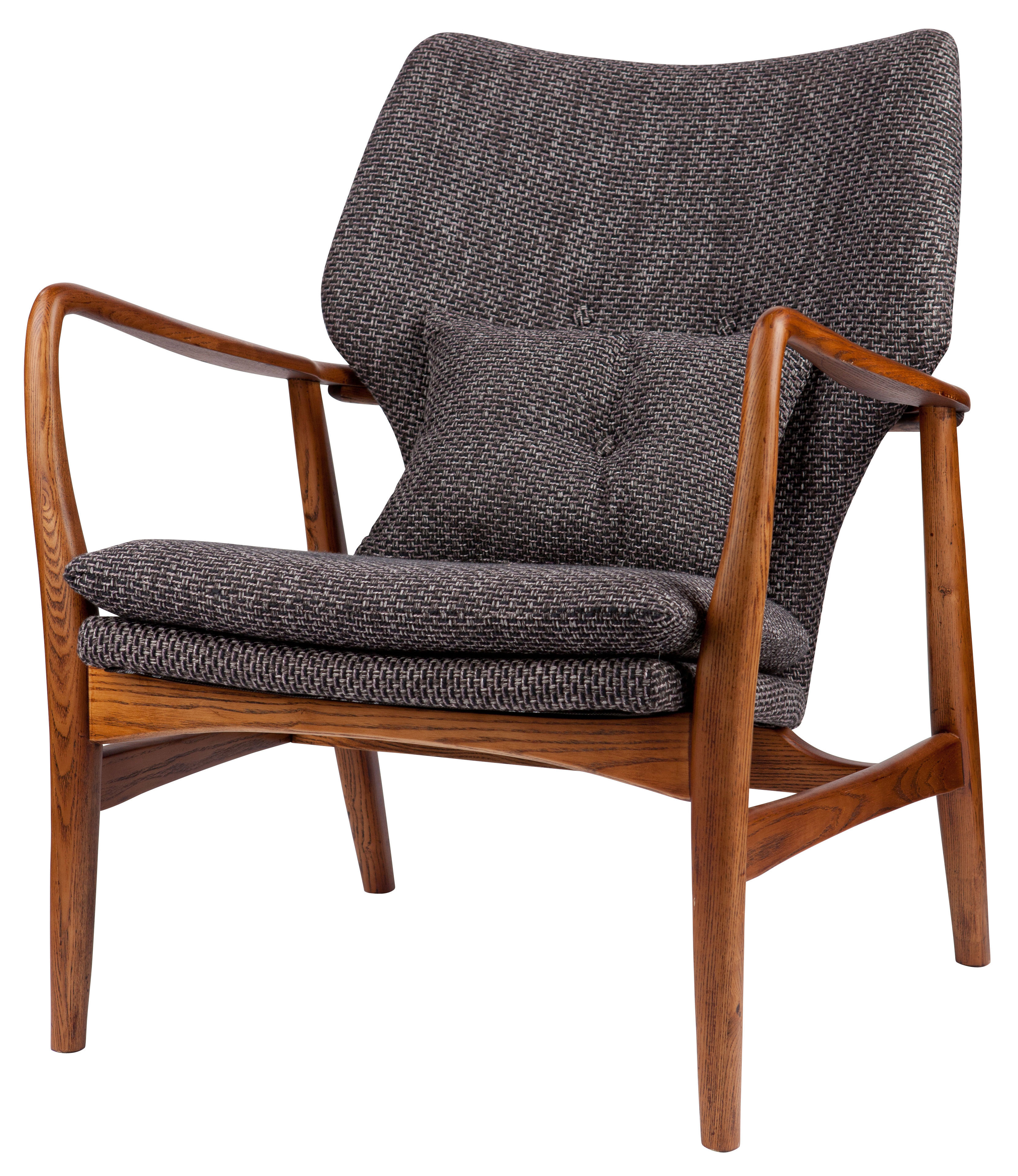 Kruiden Necklet herberg Pols Potten Peggy Padded armchair - grey natural wood | Made In Design UK