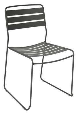 Mobilier - Chaises, fauteuils de salle à manger - Chaise empilable Surprising / Métal - Fermob - Romarin - Acier