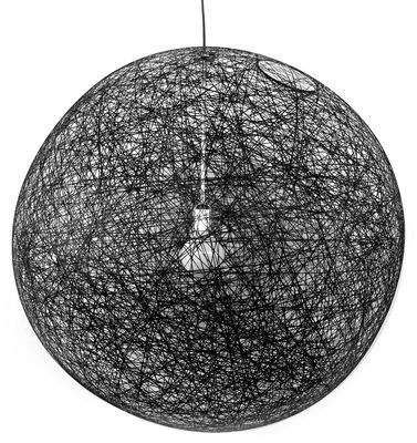 Lighting - Pendant Lighting - Random Light Pendant by Moooi - Black - Fibreglass