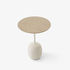 Tavolino rotondo Lato LN8 - / Marmo & legno - Ø 40 x H 50 cm di &tradition