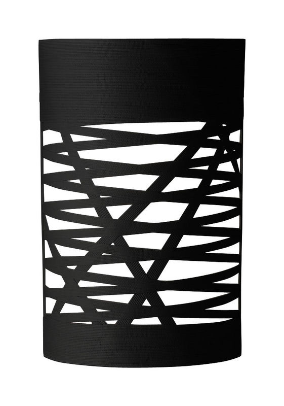 Luminaire - Appliques - Applique Tress Mini plastique noir / H 40 cm - Foscarini - Noir - Fibre de verre, Matériau composite